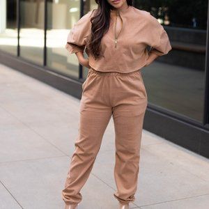 Luxe Jogger Set - Tan